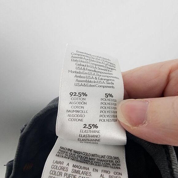 MOTHER The Insider crop Step Fray Jeans Size 24 Dark Grey Punk Grunge Casual - Picture 8 of 8